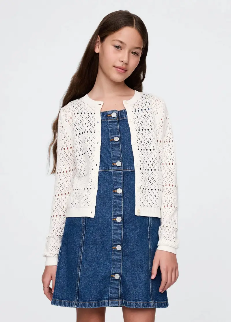 GAP KIDS Cardigan Bambina Bianco 4103473