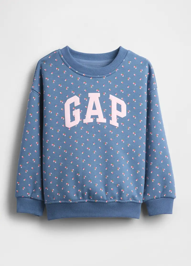 Felpa A Girocollo, Unisex, Blu