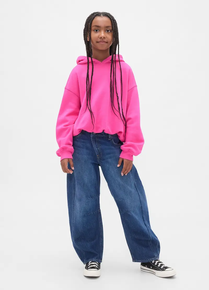 Felpa Con Cappuccio, Bambina, Rosa miniatura 2