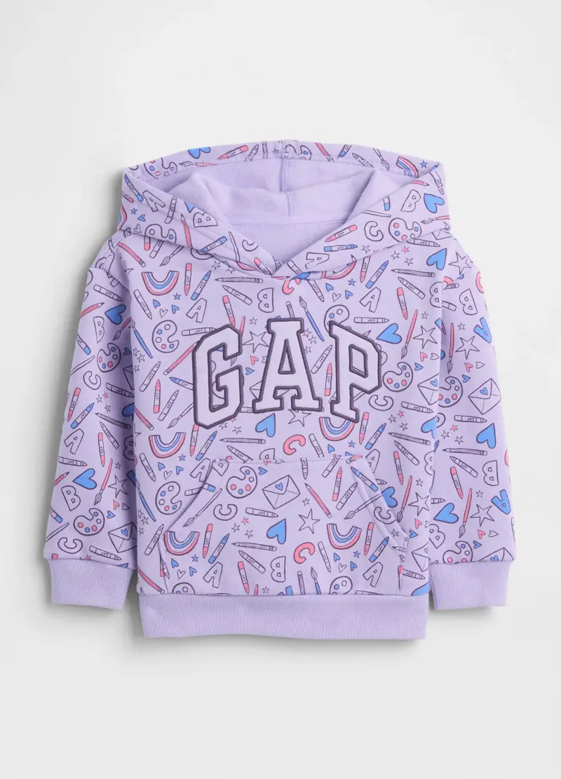 Felpa Con Cappuccio, Bambina, Viola