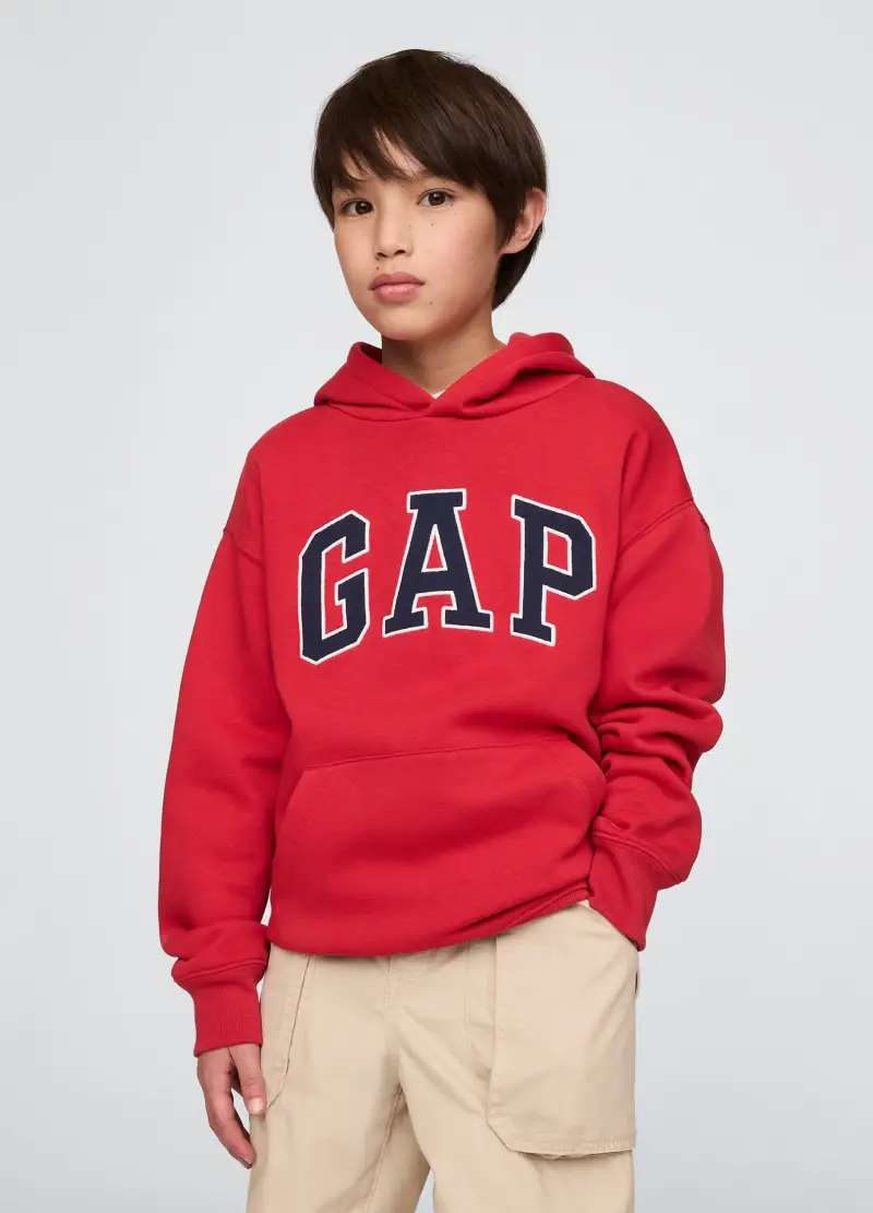 Felpa Con Cappuccio E Logo, Bambino Kids