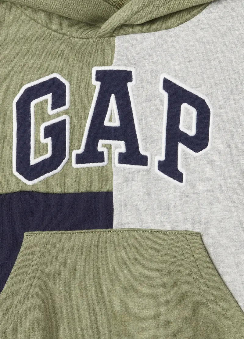 Felpa Con Cappuccio E Ricamo Logo, Unisex, Multicolor miniatura 3