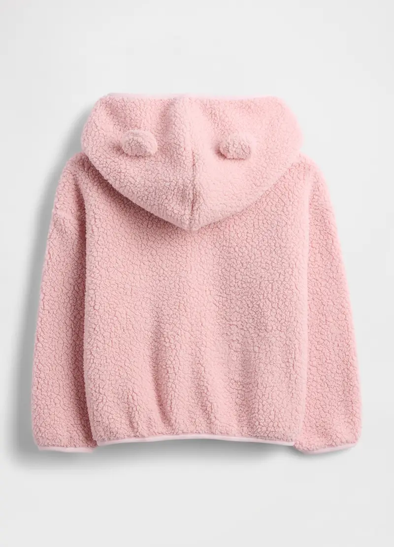 Felpa Con Cappuccio E Zip, Unisex, Rosa miniatura 2