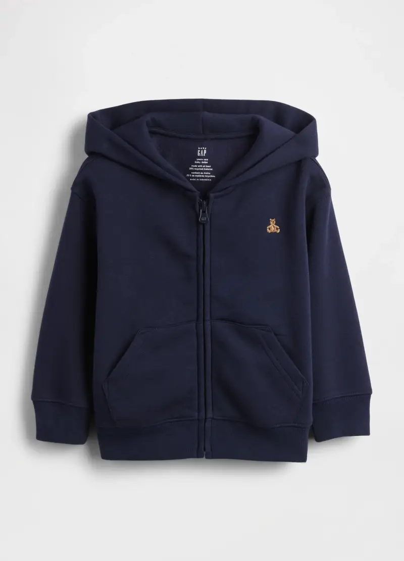 Felpa Con Cappuccio, Unisex, Blu miniatura 2