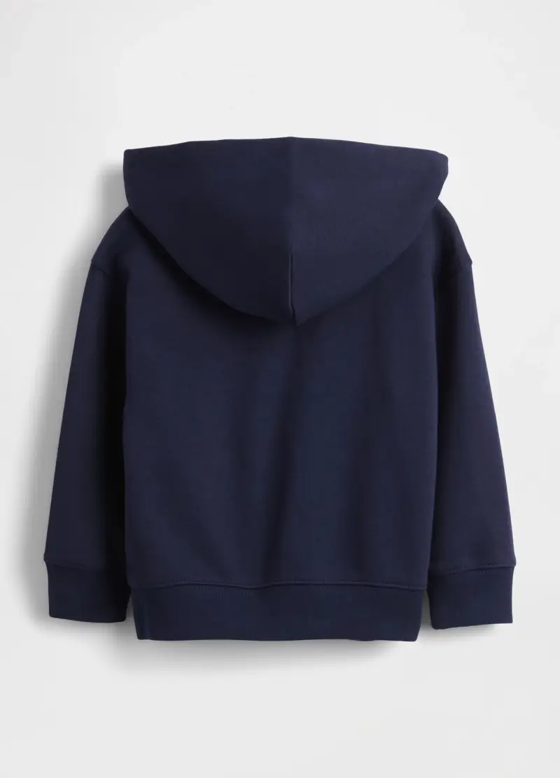 Felpa Con Cappuccio, Unisex, Blu miniatura 3