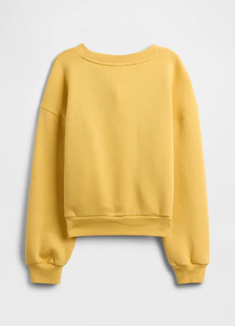 Felpa Con Scritta Love, Bambina, Giallo miniatura 2