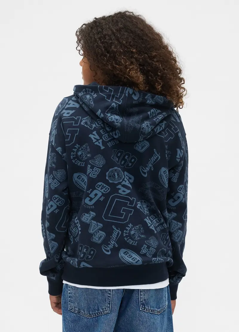 Felpa Con Stampa, Bambino, Blu miniatura 2