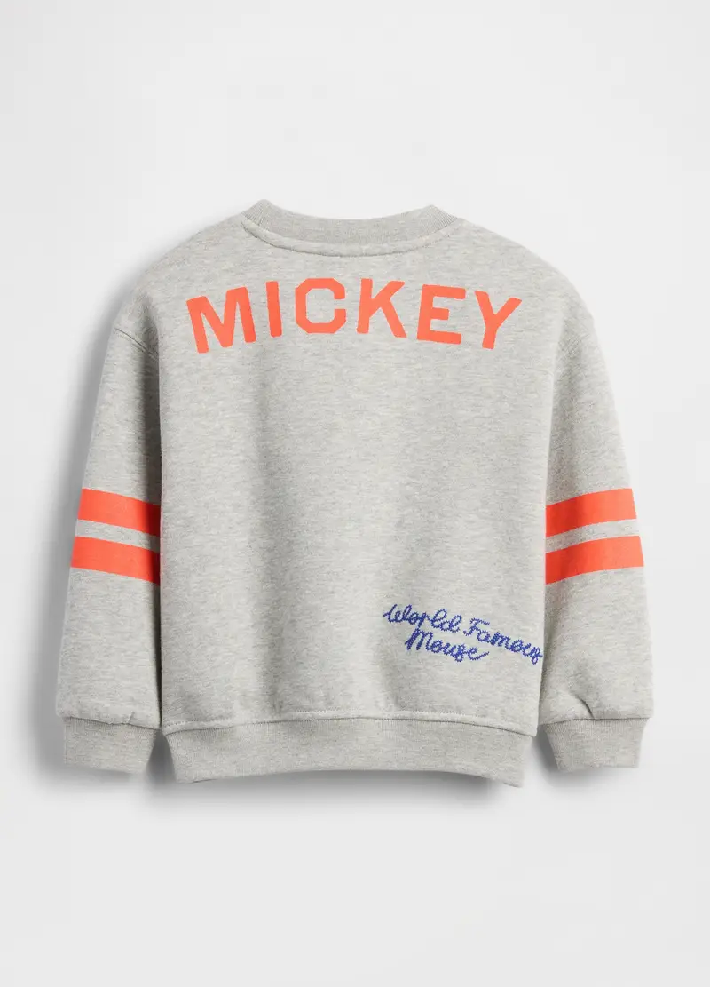 Felpa Con Stampa Disney Mickey Mouse, Bambino, Grigio miniatura 2
