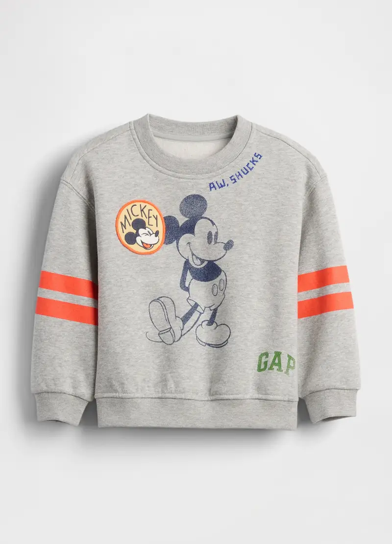 Felpa Con Stampa Disney Mickey Mouse, Bambino, Grigio