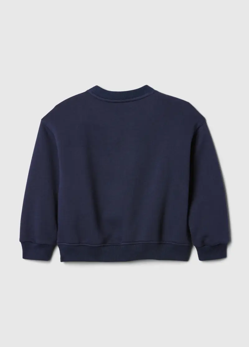 Gap Kids Felpa Unisex Blu in Cotone con Ricamo Logo e Bandierina miniatura 2