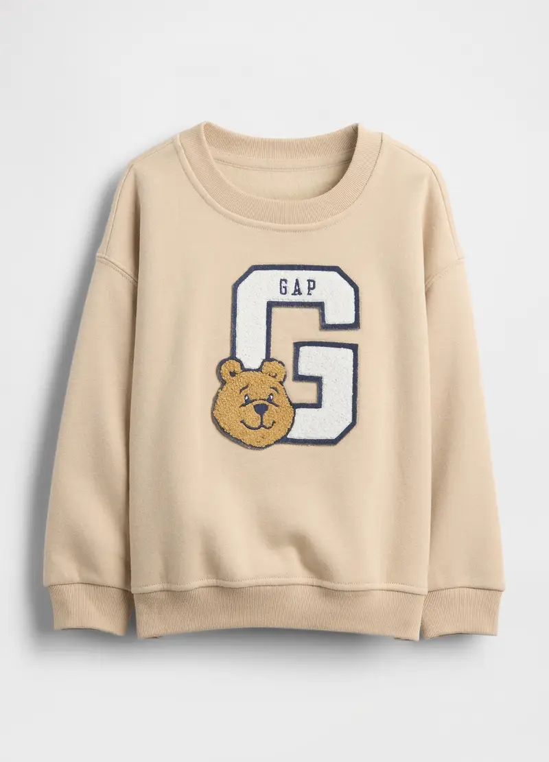 Felpa In Misto Cotone, Bambino, Beige