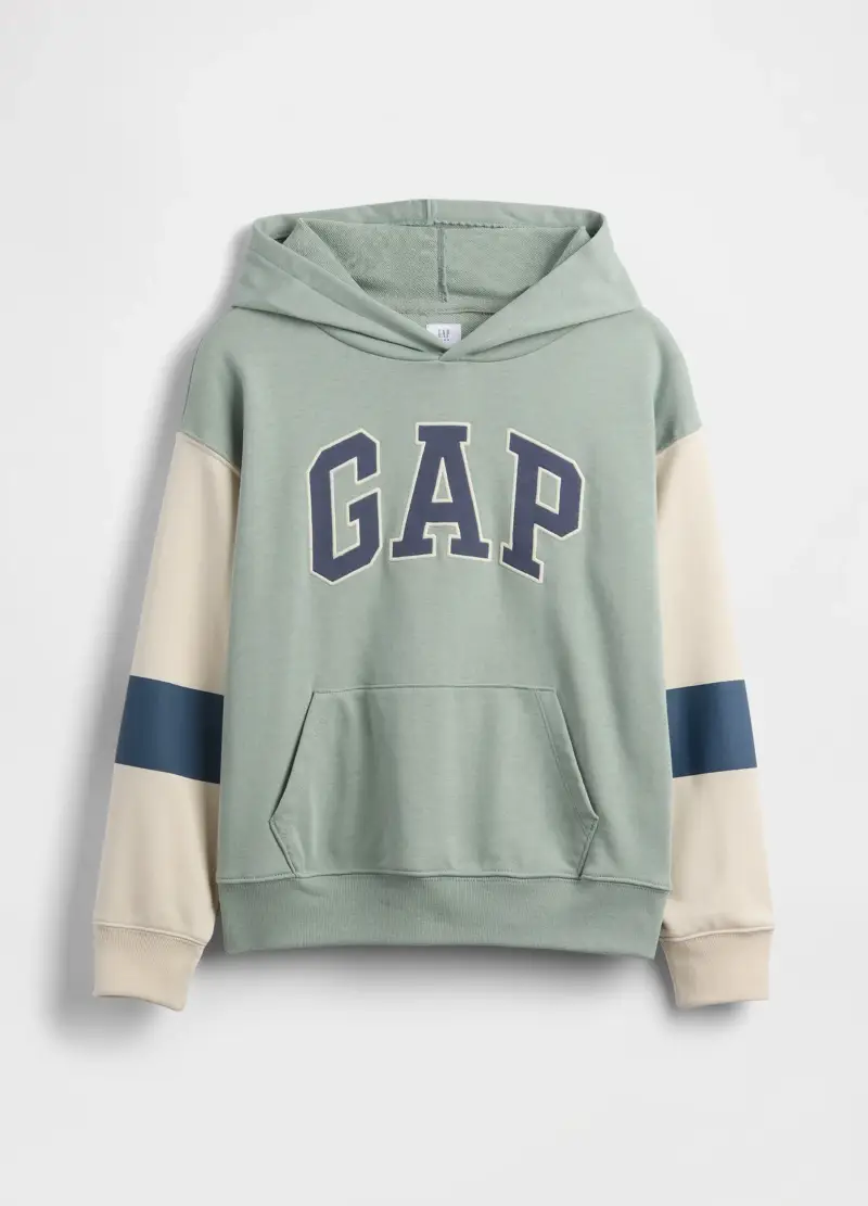 Felpa In Misto Cotone Multicolor Da Bambino Regular Fit Con Logo, Multicolor