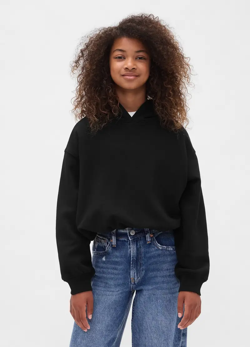 Felpa Nera Per Bambina, Nero