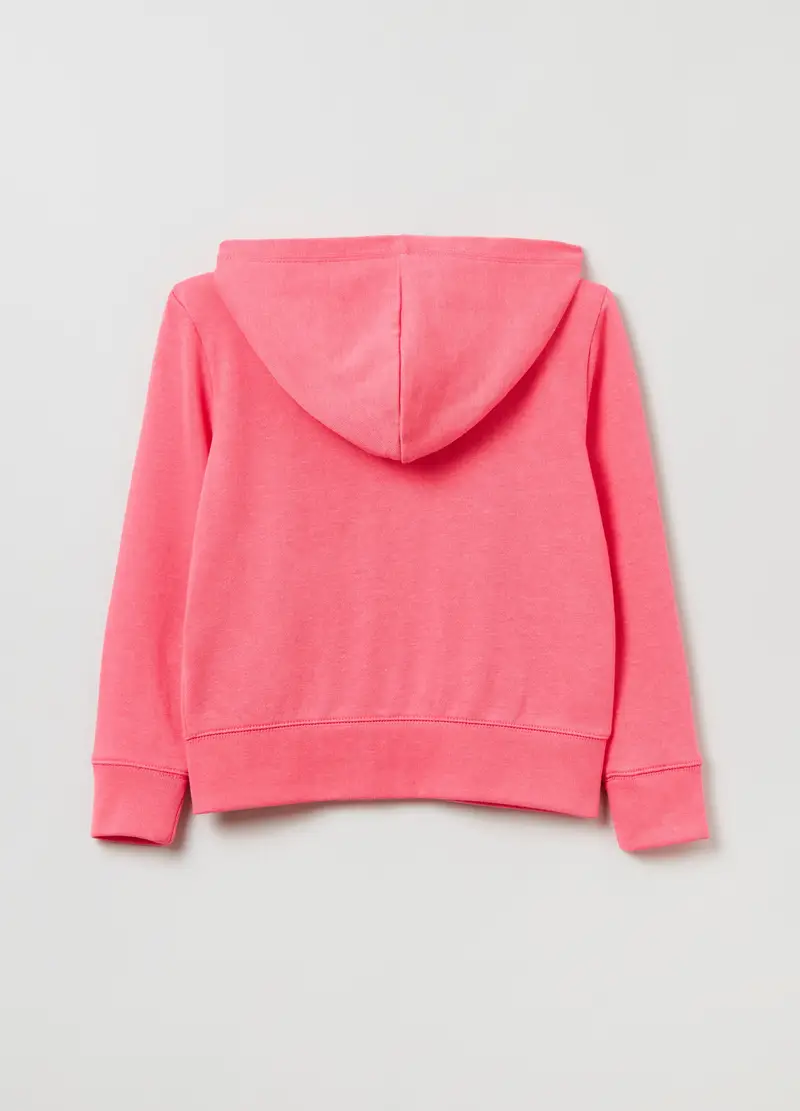 , Full-zip Con Cappuccio E Patch Logo, Bambina, Rosa miniatura 2