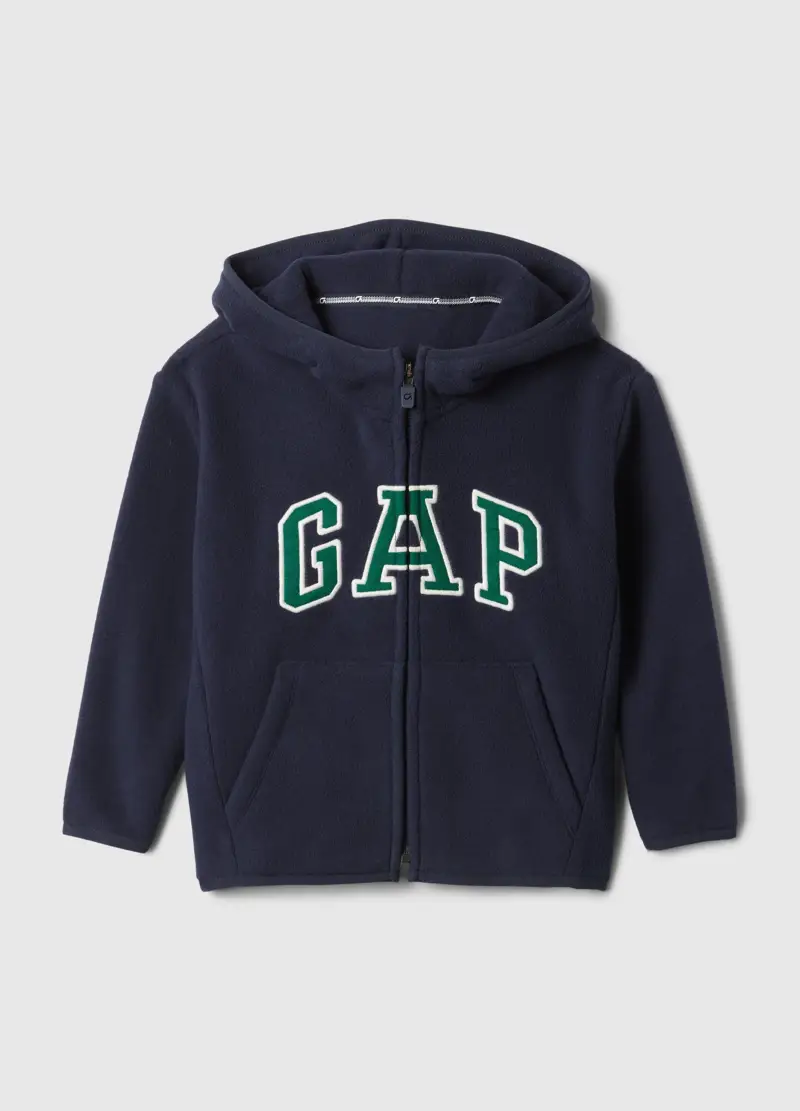 Gap Kids Full-zip in Pile con Cappuccio Unisex Blu