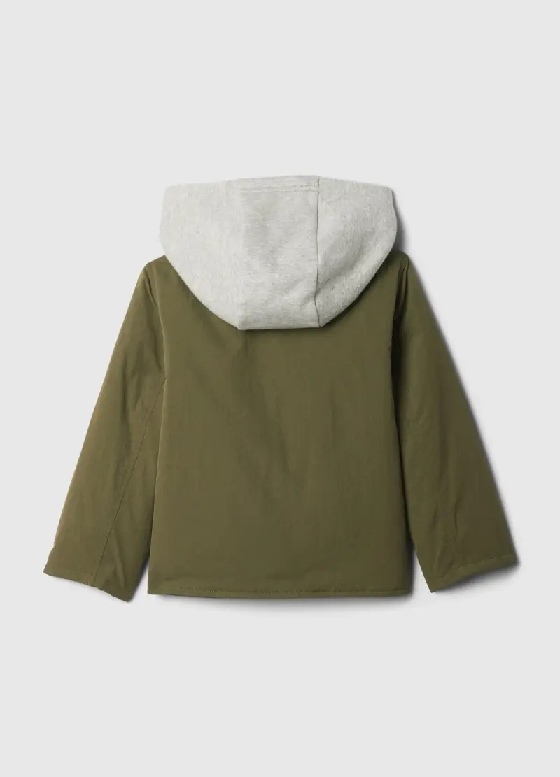 Giacca Con Cappuccio In Felpa, Unisex, Verde miniatura 2