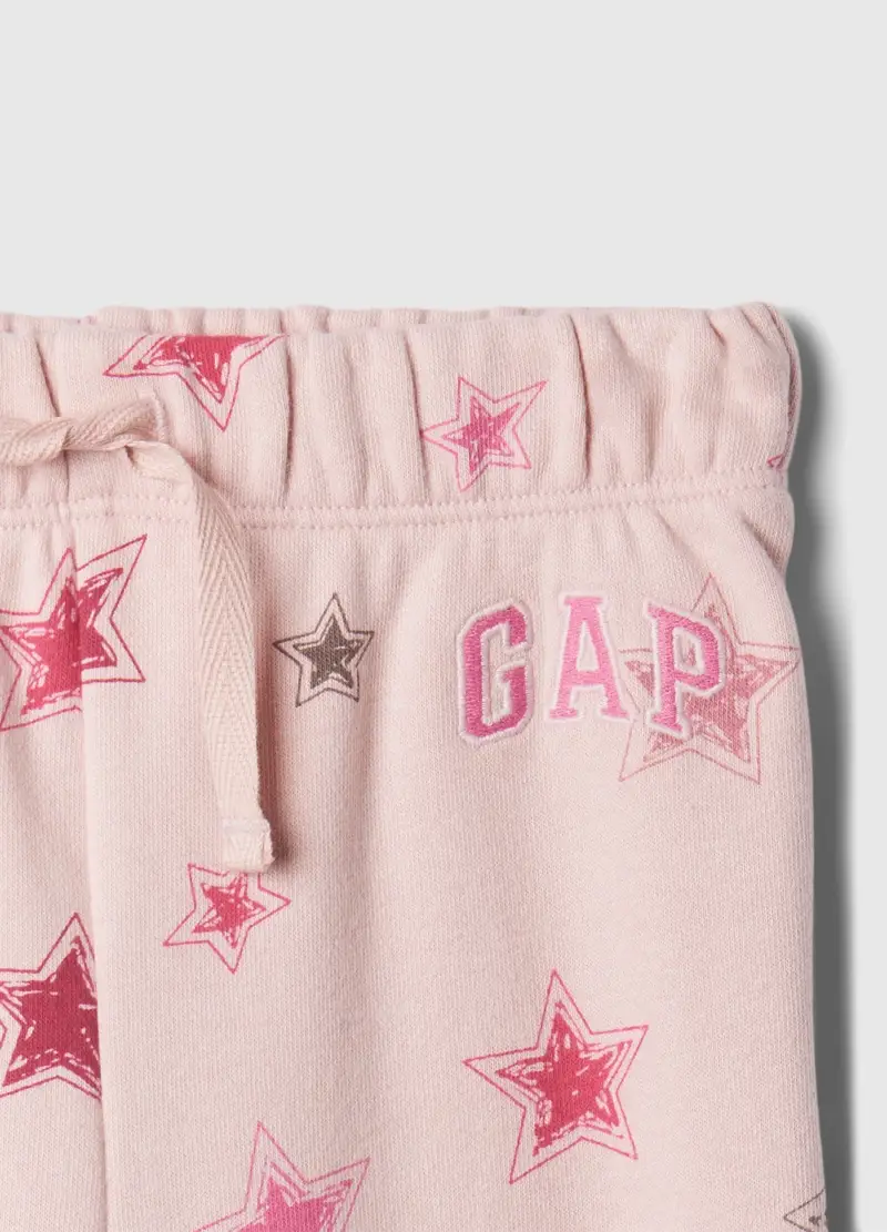 Joggers Con Coulisse E Stampa Stelle, Unisex, Rosa miniatura 3