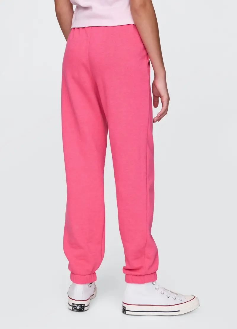 Joggers Con Logo In Misto Cotone Regular Fit, Bambina, Rosa miniatura 3