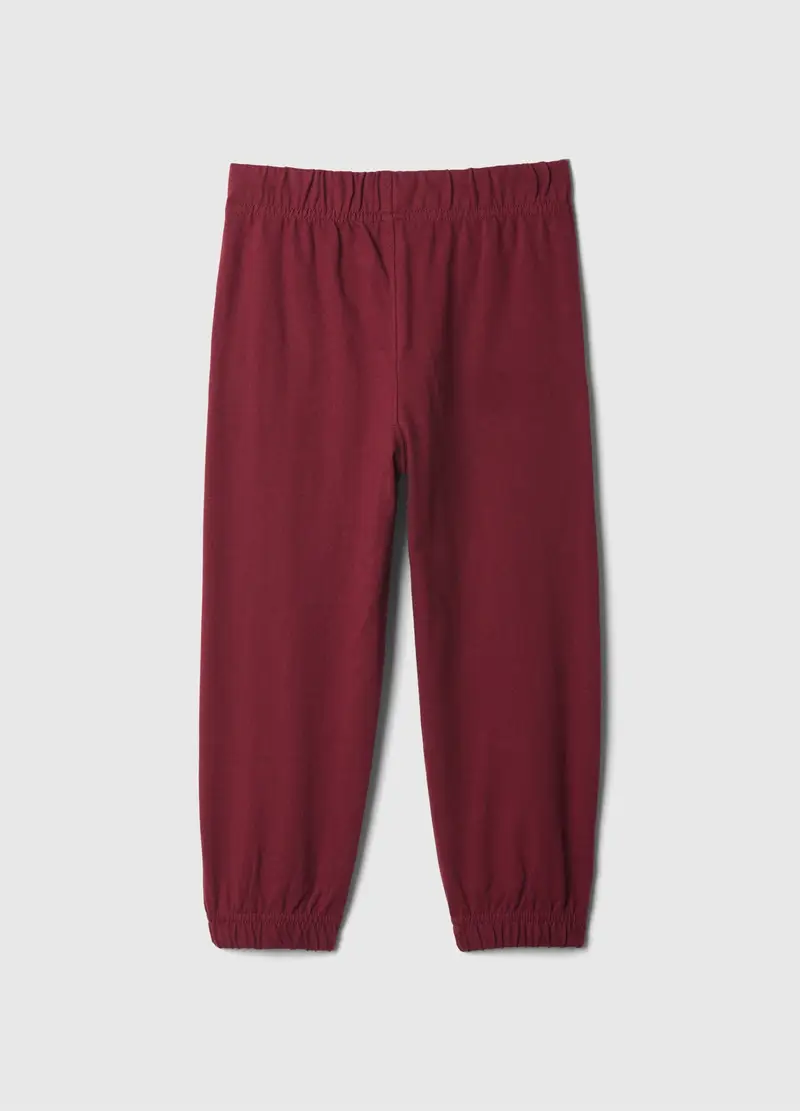 Gap Kids Joggers Rosso in Cotone con Coulisse e Profili Elasticati miniatura 2