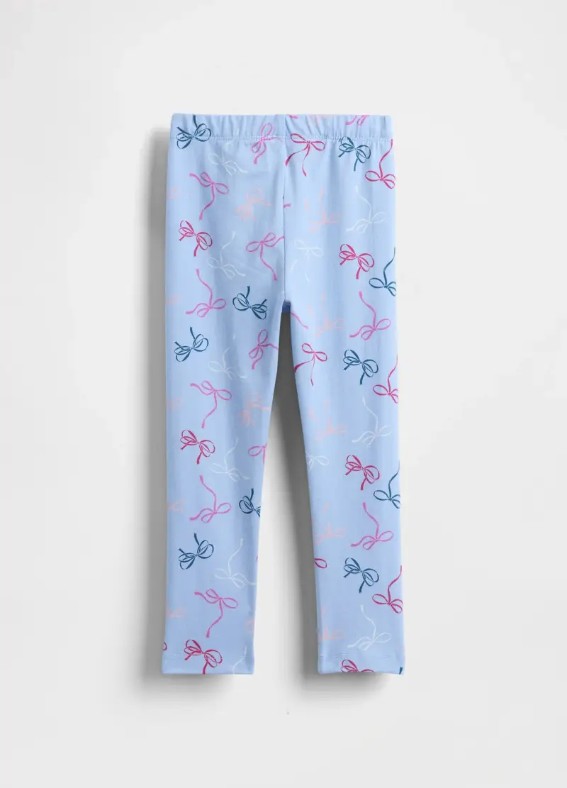 Leggings Con Fiocchi Colorati, Unisex, Azzurro miniatura 2