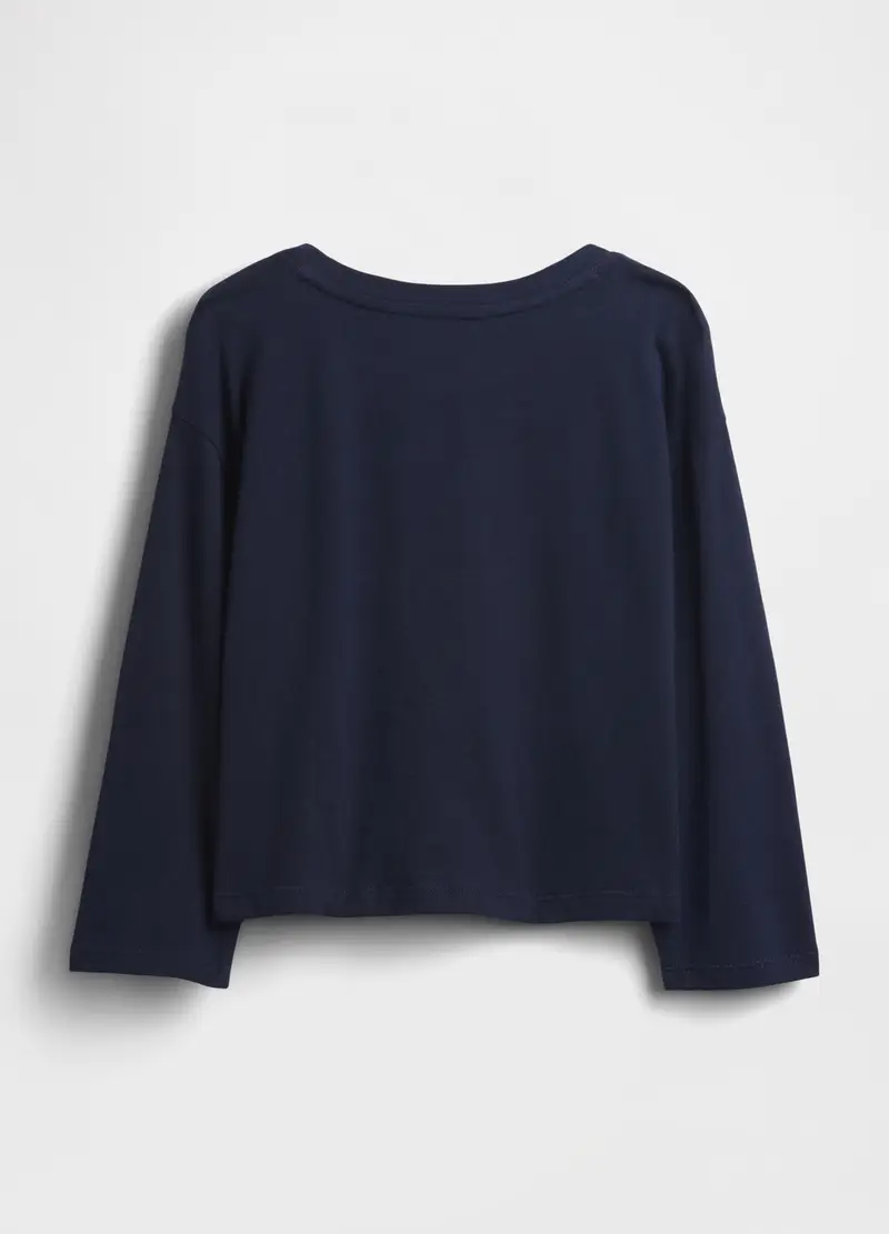 Maglia A Maniche Lunghe, Unisex, Blu miniatura 2