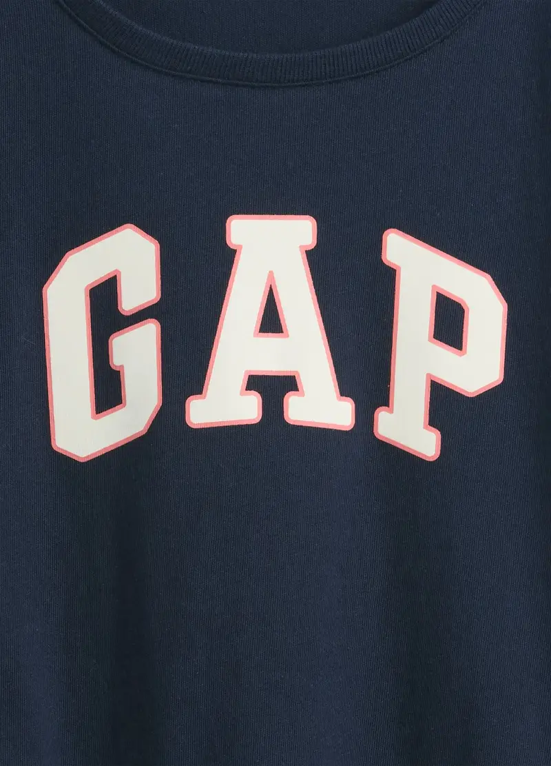 Maglia Blu A Maniche Lunghe In Cotone Per Bambina, Nero miniatura 3