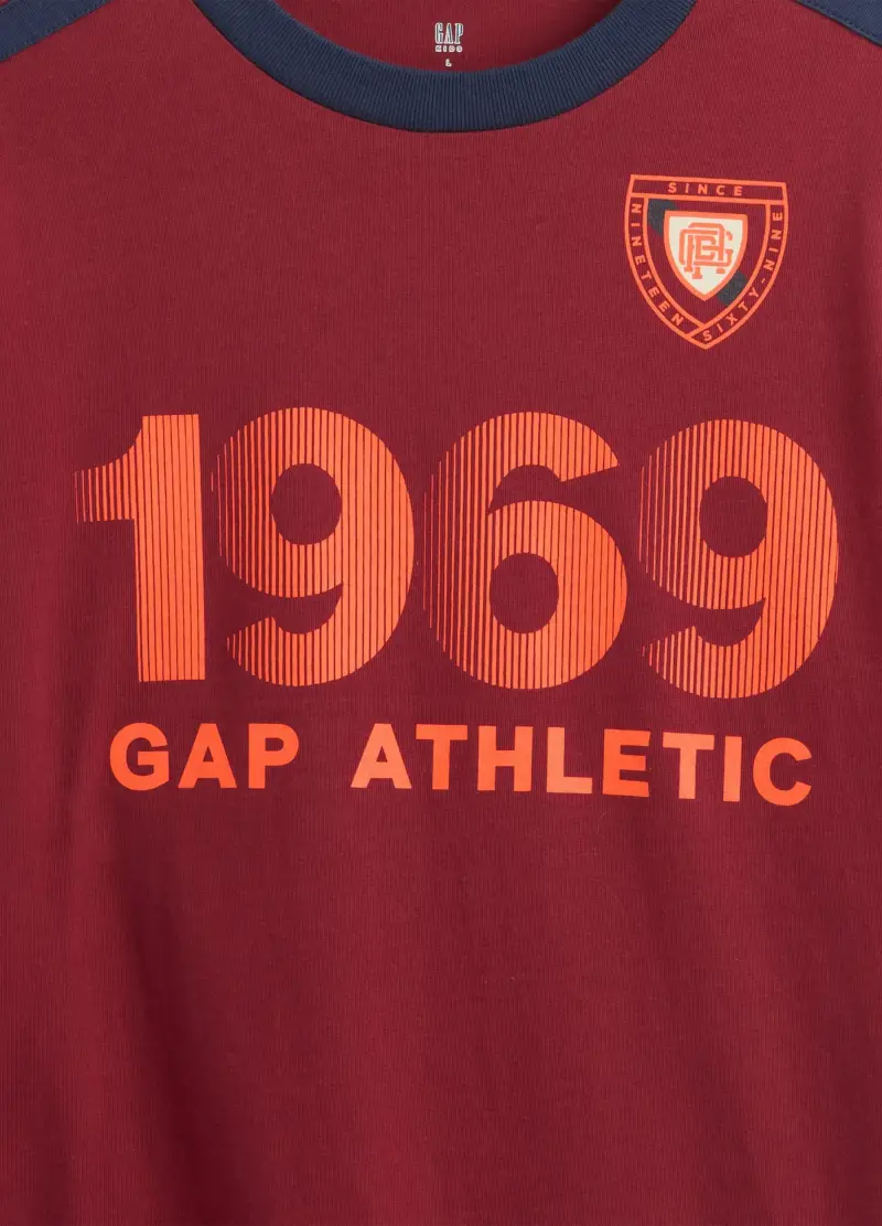 Maglia Rossa A Maniche Lunghe In Cotone, Bambino, Rosso miniatura 2