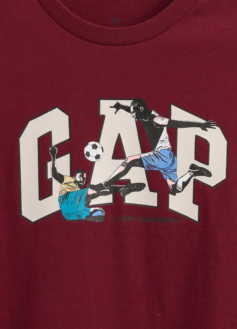 Maglietta A Maniche Lunghe, Bambino, Rosso miniatura 3