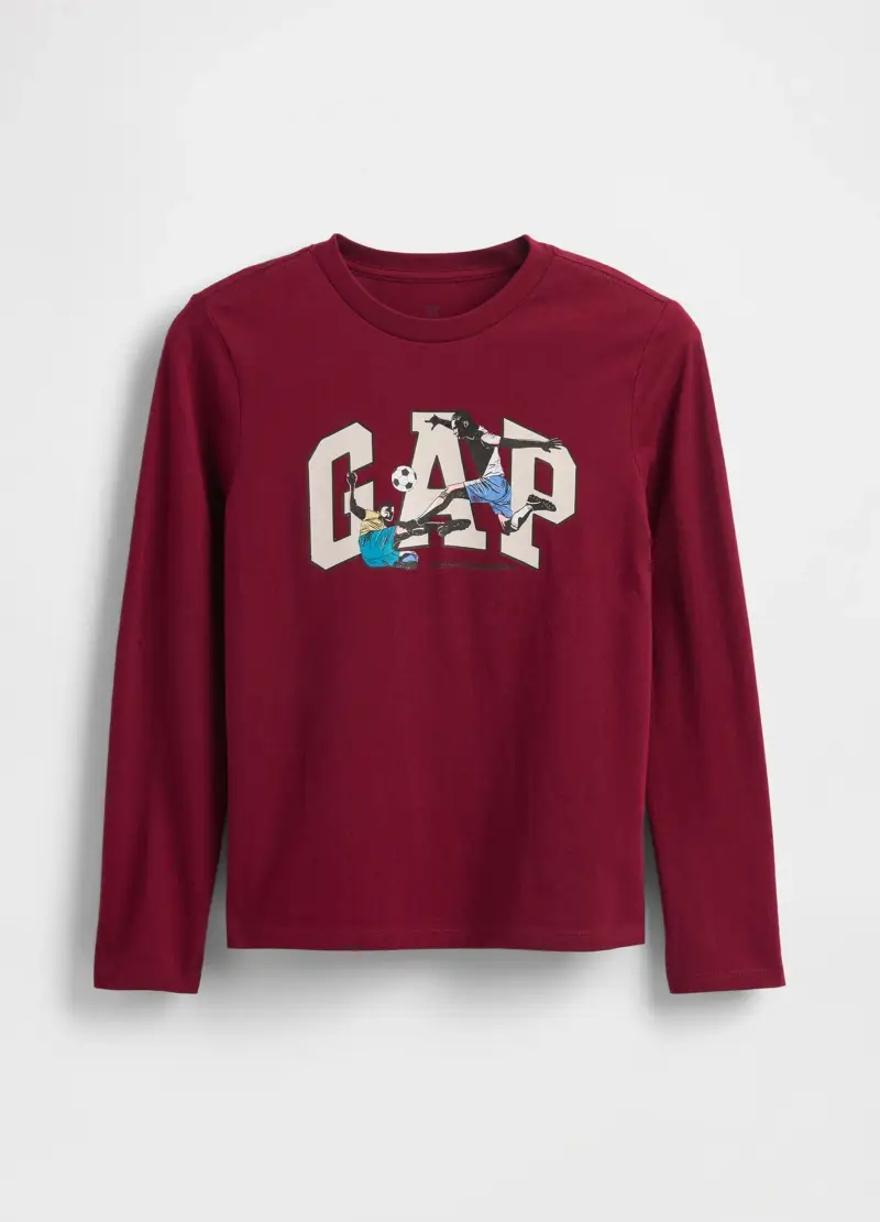 Maglietta A Maniche Lunghe, Bambino, Rosso