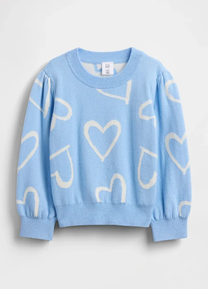 Maglione Azzurro In Cotone Per Bambina, Unisex, Azzurro