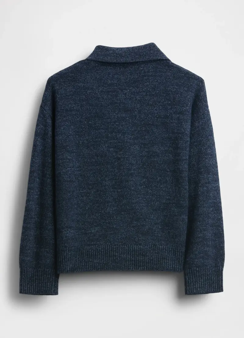 Maglione In Misto Cotone E Poliestere, Bambino, Blu miniatura 2