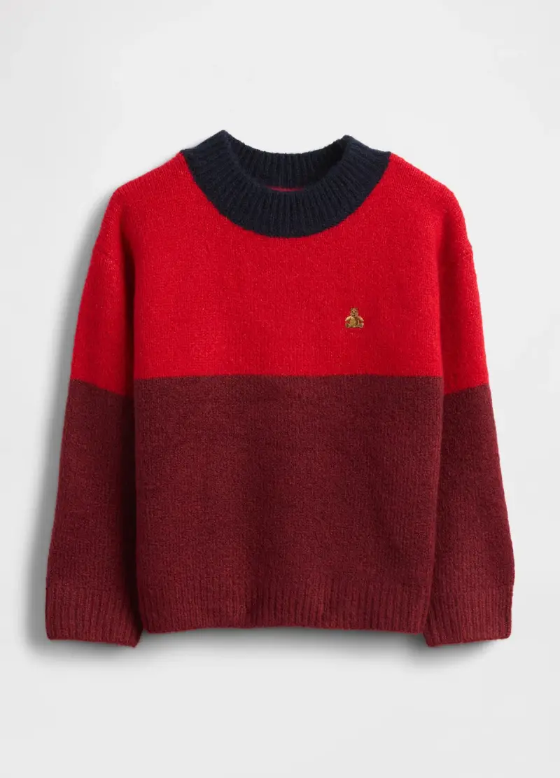 Gap Kids Maglione Rosso e Marrone per Bambino