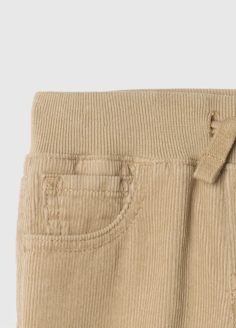 Gap Kids Pantalone Jogger in Velluto beige Unisex miniatura 3