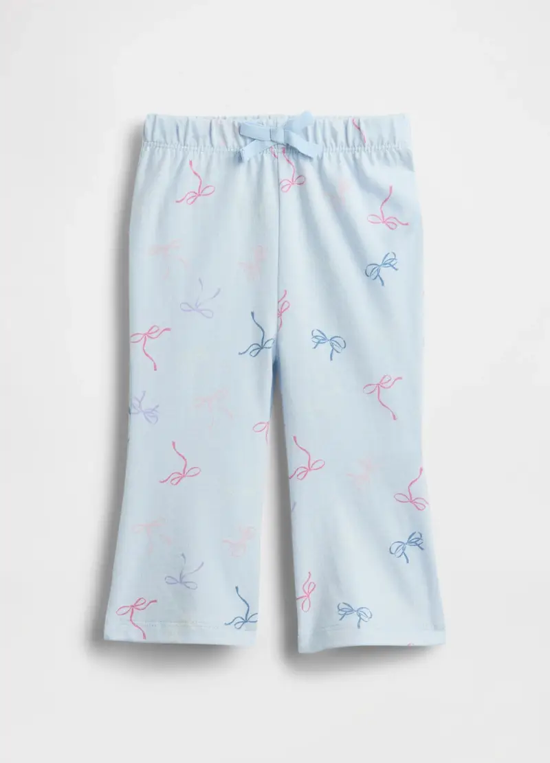 Pantaloni Azzurri In Cotone Per Neonati, Unisex, Bianco