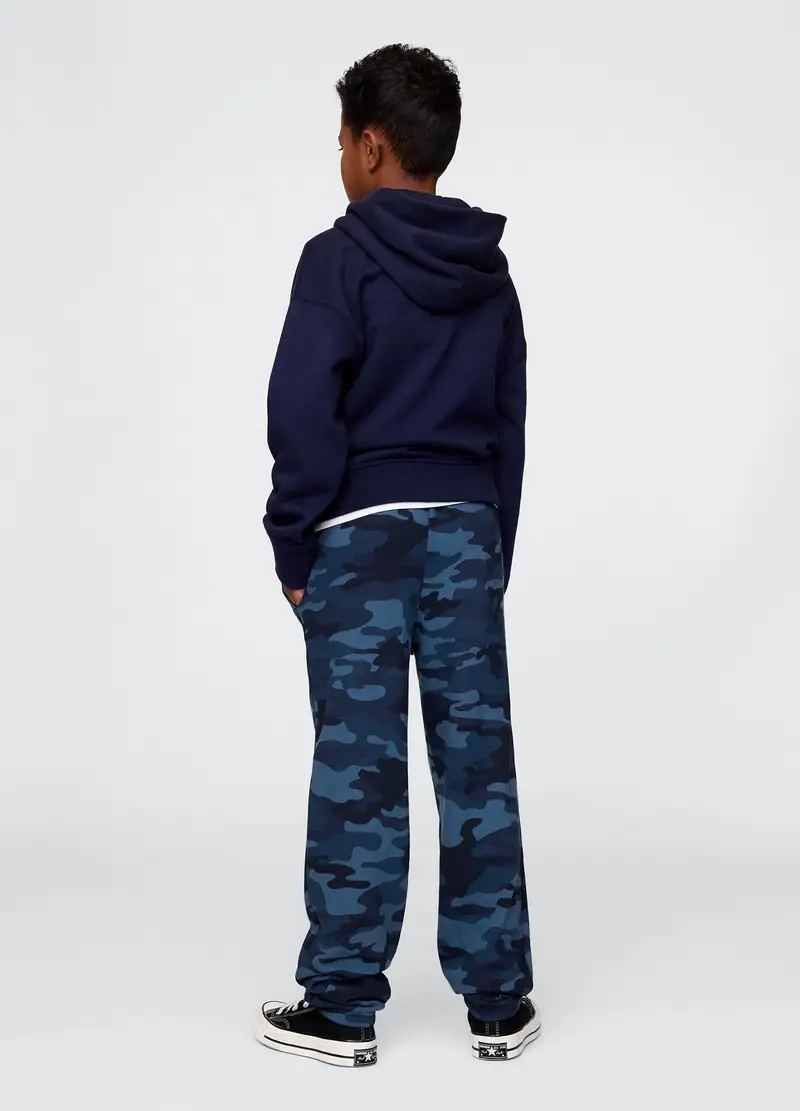 Pantaloni Camouflage In Misto Cotone Multicolor Slim Fit, Bambino, Multicolor miniatura 2