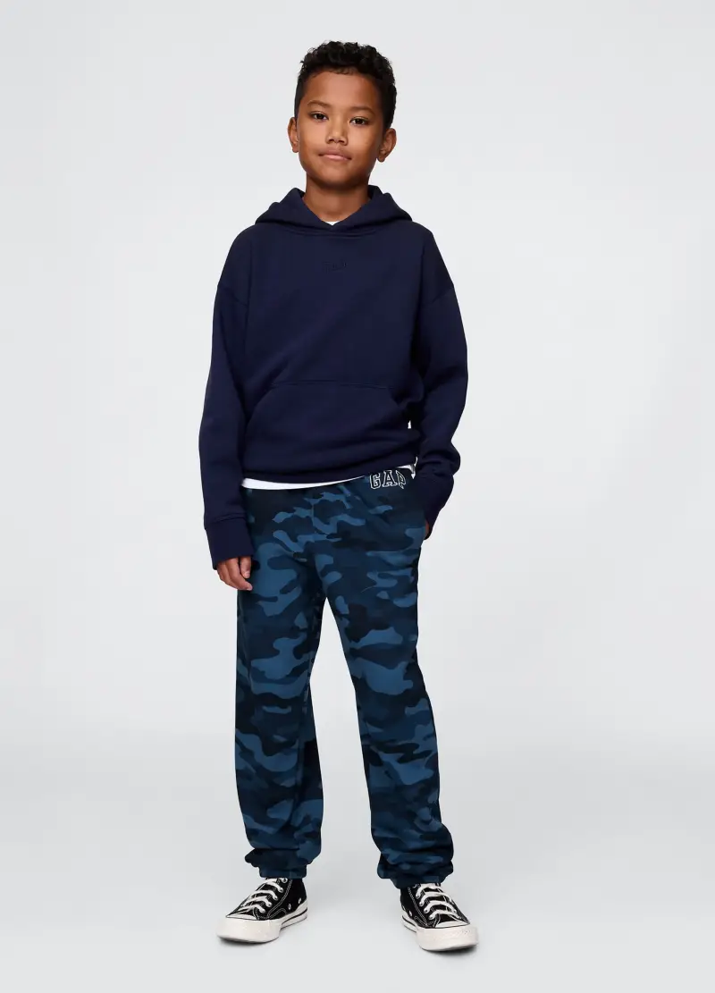Pantaloni Camouflage In Misto Cotone Multicolor Slim Fit, Bambino, Multicolor
