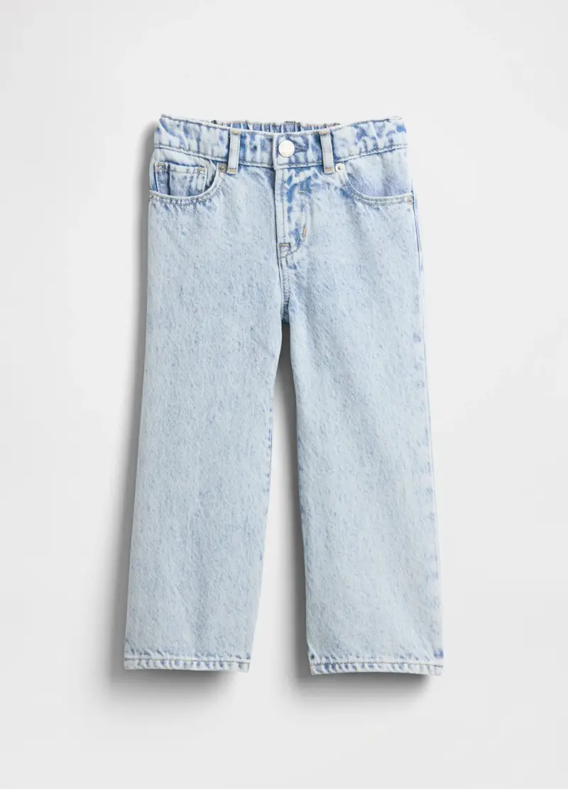 Pantaloni Denim Azzurri Per Bambina, Unisex, Azzurro miniatura 2