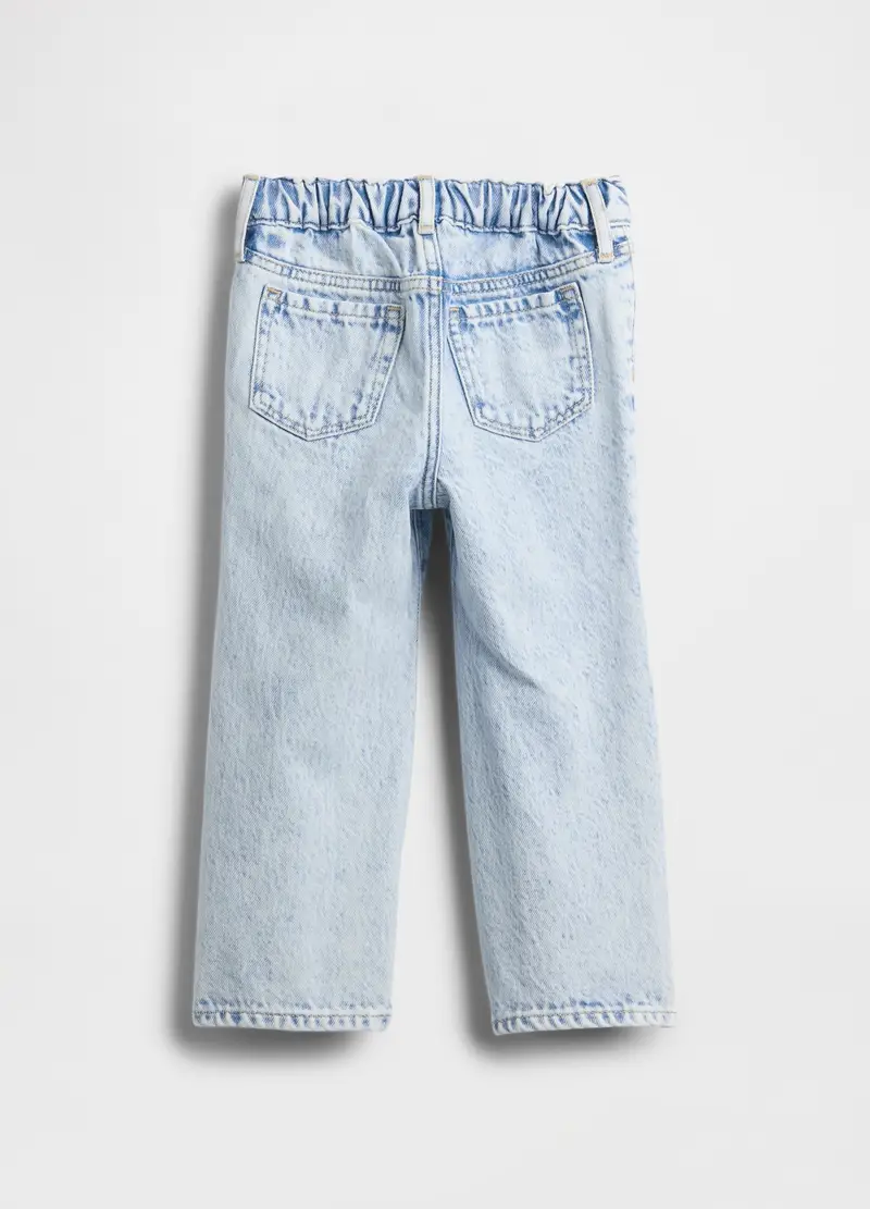 Pantaloni Denim Azzurri Per Bambina, Unisex, Azzurro miniatura 3