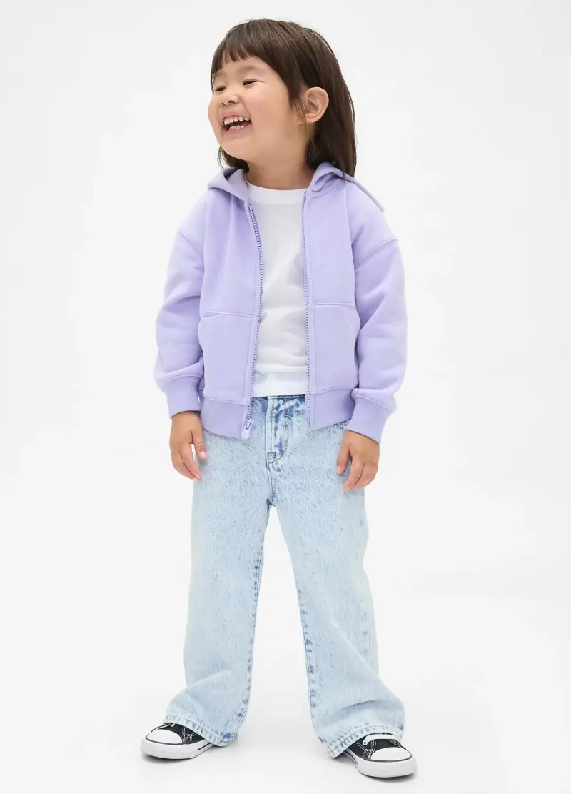Pantaloni Denim Azzurri Per Bambina, Unisex, Azzurro