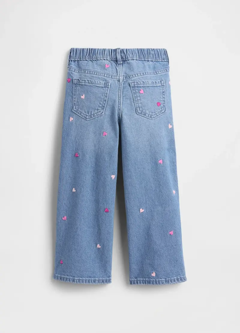 Pantaloni Denim Ricamati, Bambina, Denim miniatura 2