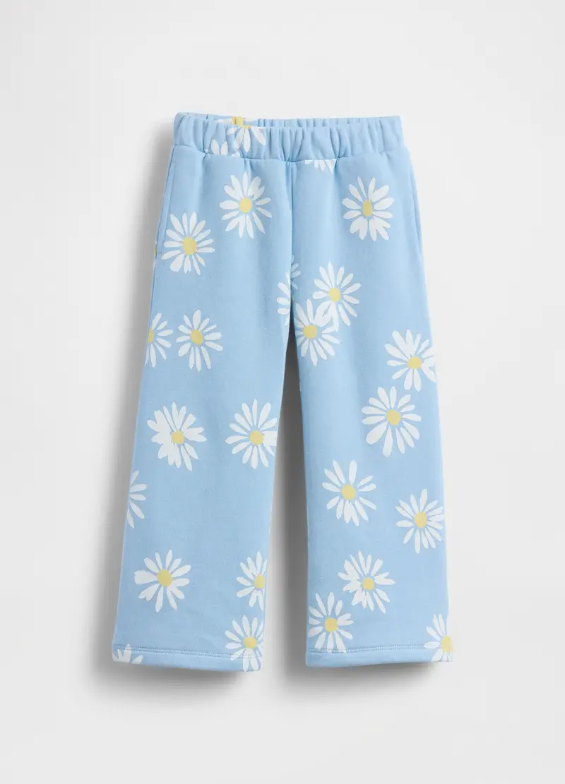 Pantaloni In Misto Cotone Multicolor Da Neonata Con Motivi Floreali, Bambina, Multicolor miniatura 2