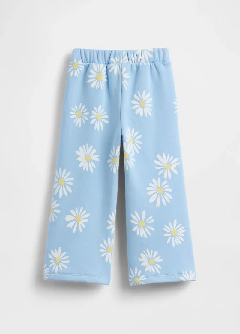 Pantaloni In Misto Cotone Multicolor Da Neonata Con Motivi Floreali, Bambina, Multicolor