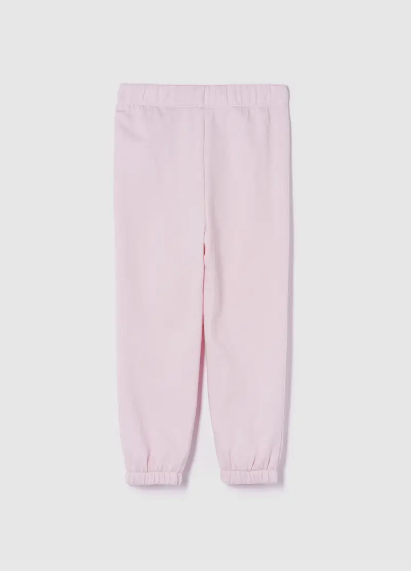 Pantaloni In Misto Cotone Rosa Da Neonata Regular Fit, Bambina, Rosa miniatura 2