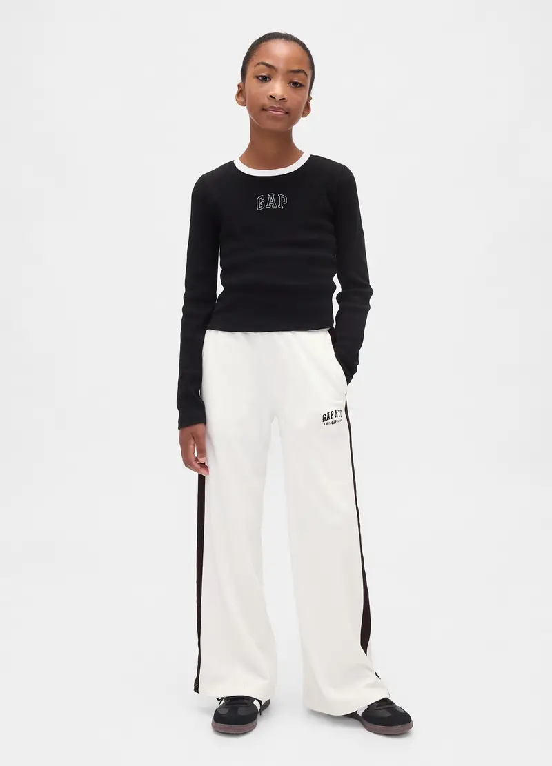 Pantaloni Jogger, Bambina, Bianco