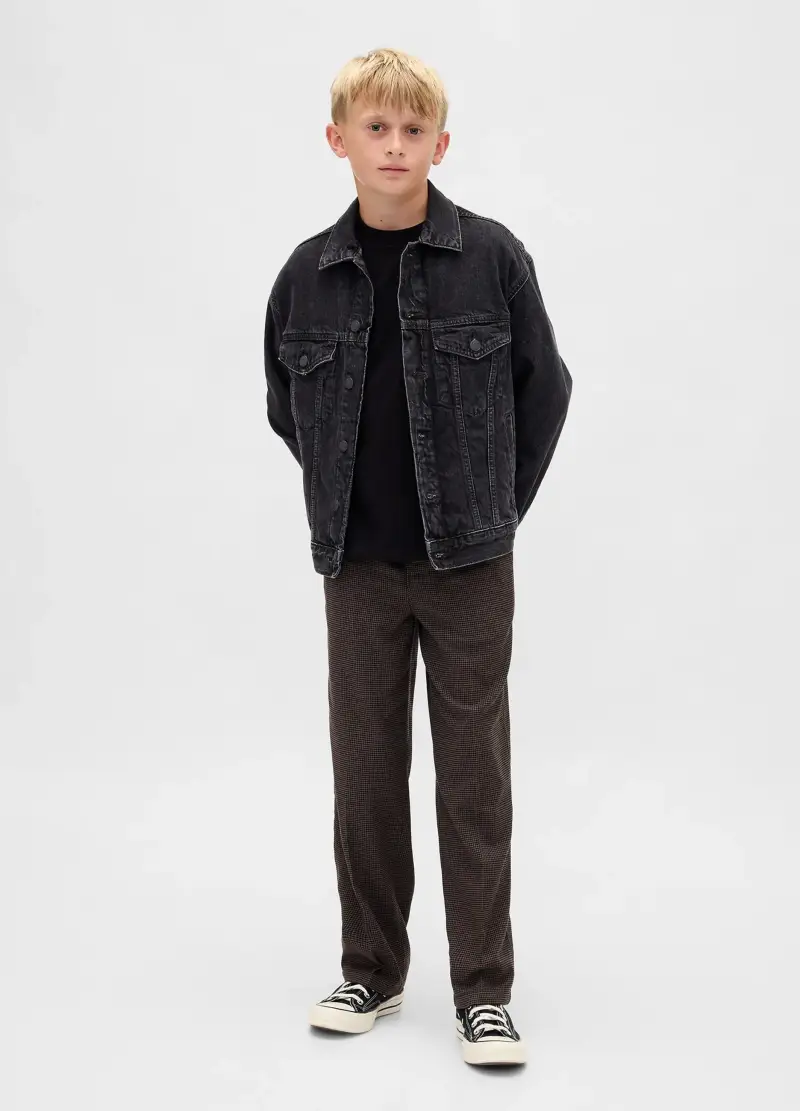 Pantaloni Marroni Elasticizzati, Bambino, Marrone