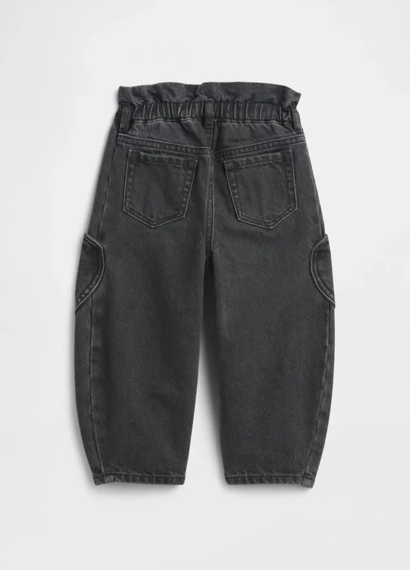 Gap Kids Pantaloni Neri con Tasche a Cuore Bambina miniatura 2