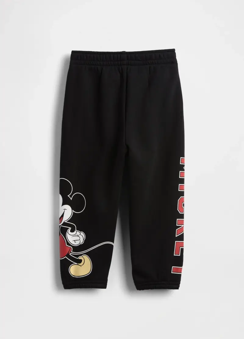 Pantaloni Neri Per Bambino In Cotone, Nero miniatura 2