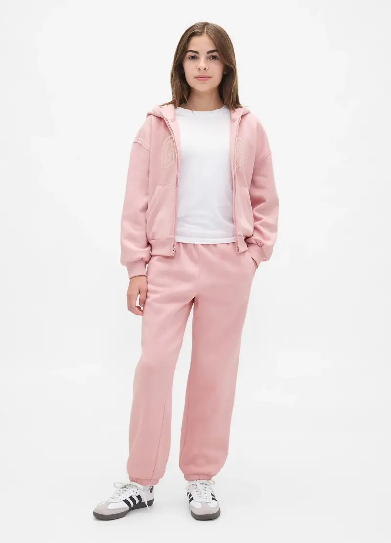 Pantaloni Rosa Active In Misto Cotone, Bambina, Rosa