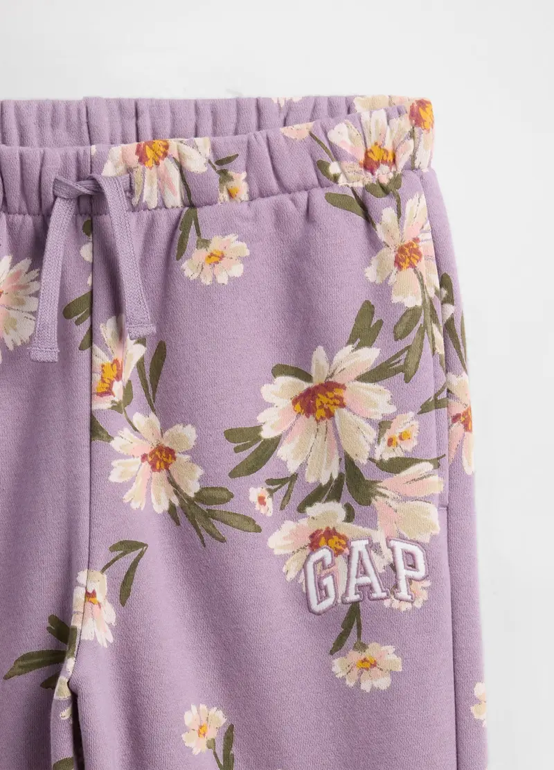 Pantaloni Viola In Misto Cotone, Bambina, Rosa miniatura 3