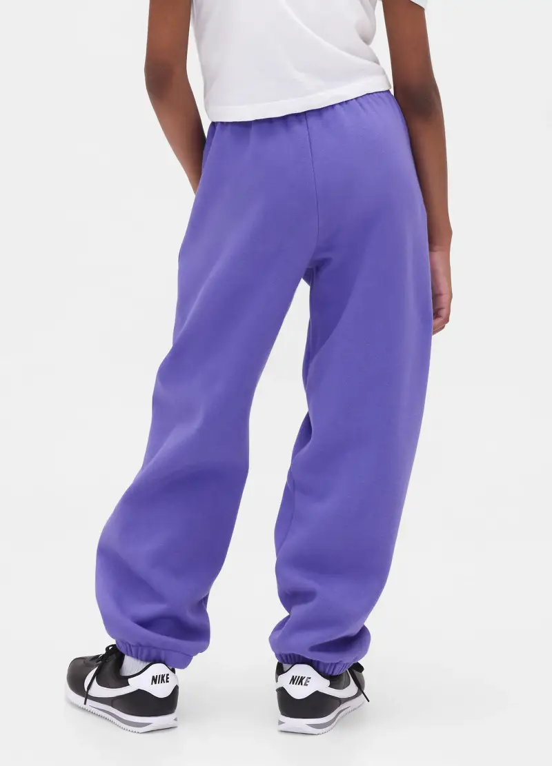Pantaloni Viola Per Bambina In Maglia, Blu miniatura 3